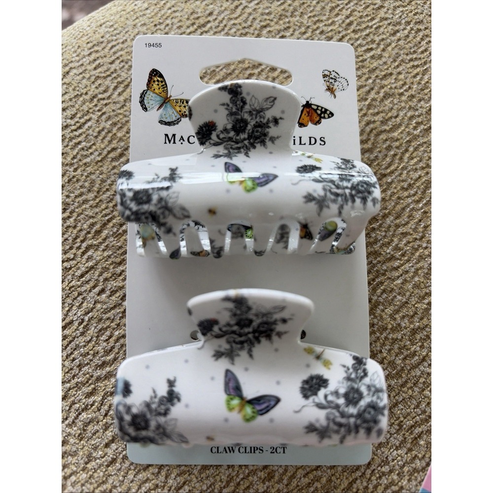 MacKenzie Childs x Goody Butterly Medium Hair Claw Clips Set
